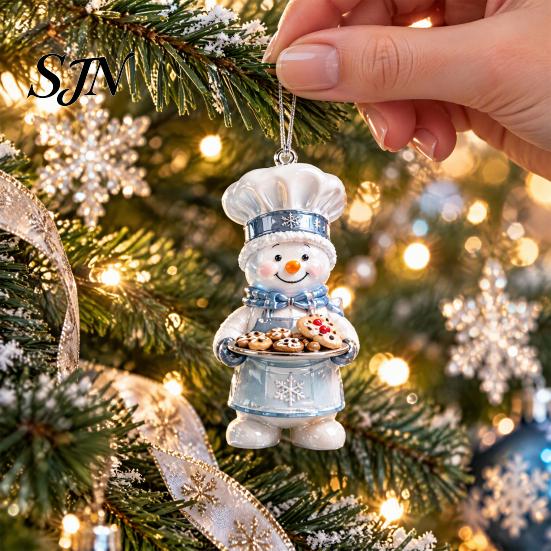 Balcony Hanging Pendant Heritage Acrylic Advent Calendar, Decorative Ornament, Durable Lightweight Christmas Calendar Blind Box for Home Bedroom