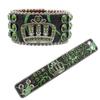 Crown Rhinestone Bracelet Jewelry Fashionable Design Diamond PU Leather Bracelet Jewelry