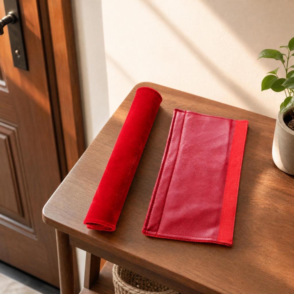 Door Grip Cover with Anti-Slip Finish Soft Fleece Pull Protector Thick