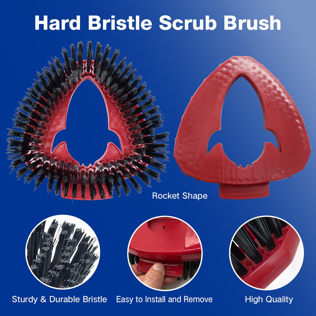 Non-Scratch Bristles Scrub for Vileda Turbo EasyWring Floor Mop Heavy-Duty Tile Deep Cleaning Brush-Drop Shipping
