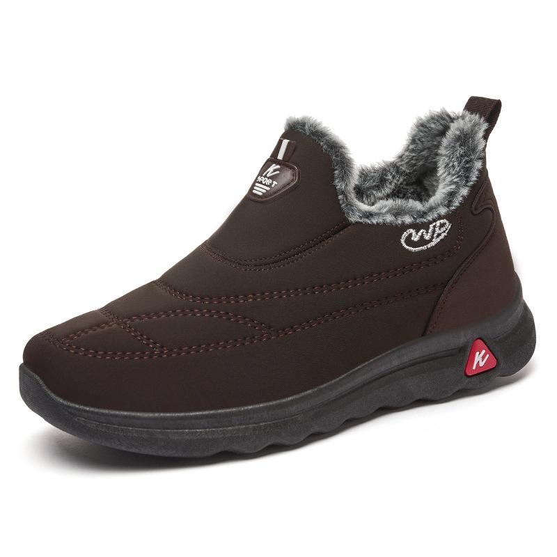 Cotton shoes winter warm snow boots men and women one-pedal cotton boots piled thickened high-top warm boots