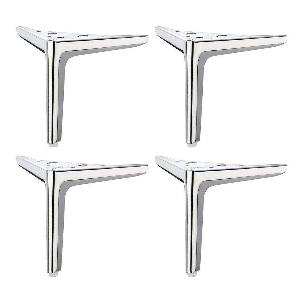 4pcs Modern Metal Cabinet Legs Triangle Furniture Feet Metal Furniture Legs for Sofa Couch Chair & Cupboard Replacement