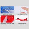 RC Airplane with LED Light Model Aircrafts EPP Foam Fighter Rechargeable Anti-collision Silicone Heads Gliding Airplane