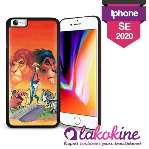 Coque iPhone SE 2020 Le roi lion anime