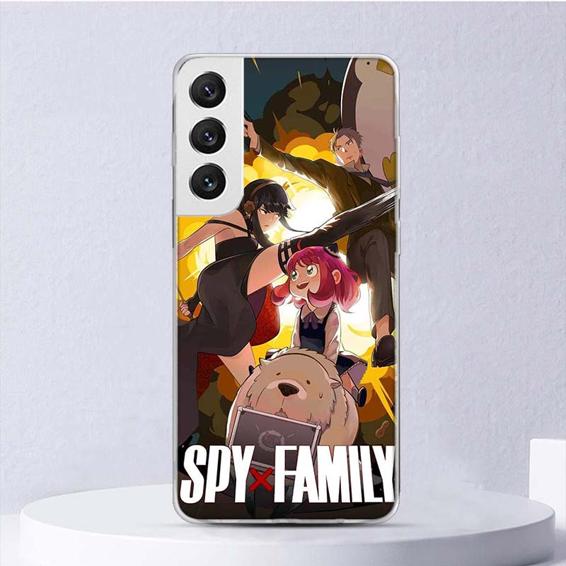 

Anime SPY×FAMILY Soft Case For Samsung Galaxy S22 S21 Ultra S20 FE S10 Plus Phone Cover S9 S8 + S10E S7 Edge S6 Funda Coque Samsung S22 Ultra
