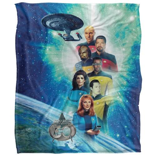 Star Trek 30 Silky Crew Supersoft Blanket