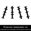 Custom PC Case Fan Hand-Tightened M4 Screw with Nut - Shock-Absorbing Long Fixing Screw