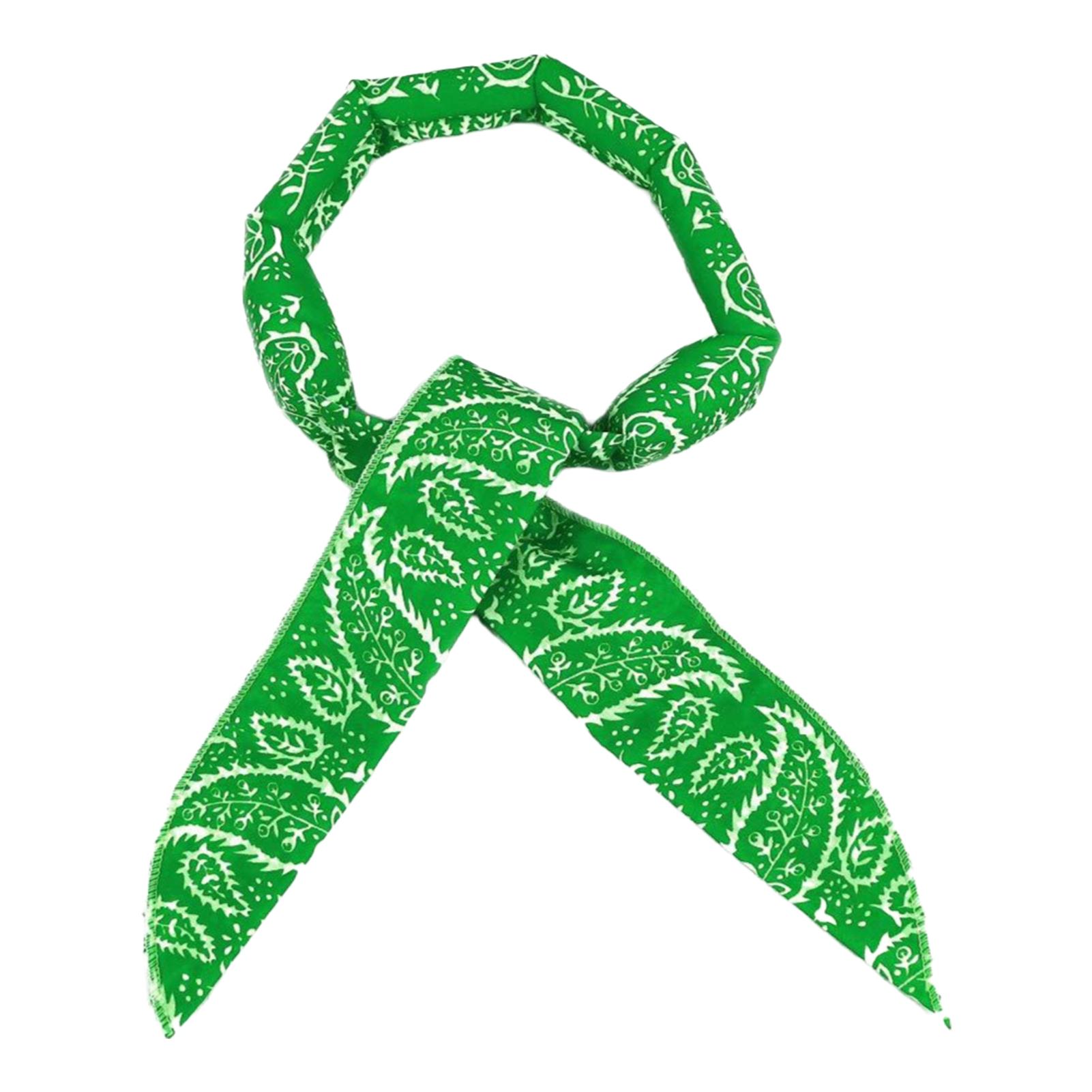 

Охлаждающее полотенце Спортивный охлаждающий шарф-бандана Холодное ощущение Шарф для шеи для бега, пеших прогулок, тренировок в спортзале, активного отдыха зелёный