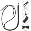 Neck Lanyard - Phonillico® - Pack of 2 - Adjustable - Black - Transparent Strap