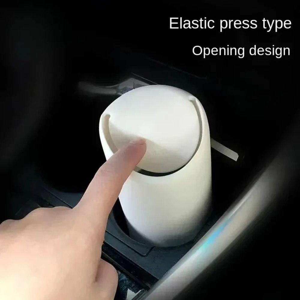 Dustproof Car Garbage Can Universal Auto Organizer Portable Rubbish Bin  Car Interior