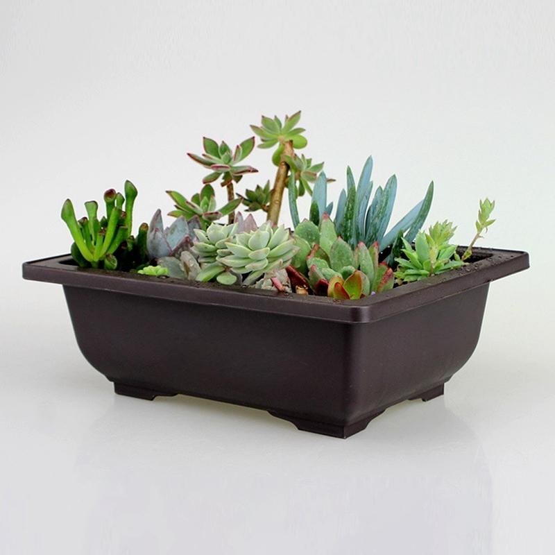 Garden Flower Pots Flowerpot Outdoor Garden Landscape Flowerpot Square Trays Gardening Flower Pot Supplies