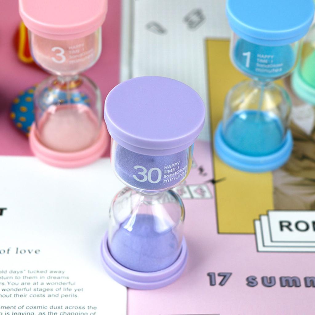 Sand Timer Hourglass Sandglass 3/5/15/30 Minutes Sand Clock Timers for Children Tooth Brushing Cooking Game School Home