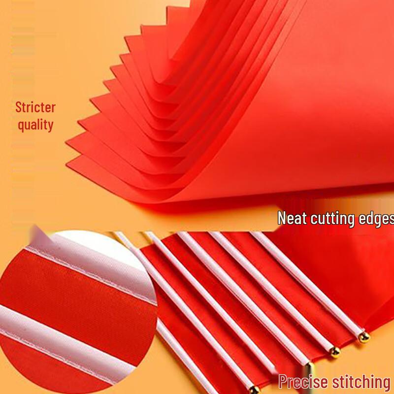 100-Pack Chinese National Day Hand Waving Flags