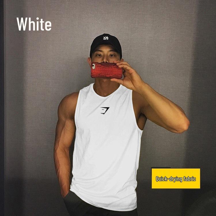 Gilet da Allenamento Senza Maniche Quick-Dry da Uomo Gymshark - Rete Estiva Girocollo