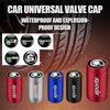 4pcs Brushed Metal Car Wheel Tire Valve Stem Air Cap Cover MV39  Auto Accessories For Skoda Rapid Fabia Kamiq Octavia A7 A5 A4 Superb