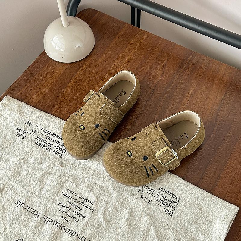 Children's Cute Kitten Birkenstock shoes2026Spring and Autumn Children's Soft Sole Non-Slip Shoes for Small, Medium, and Large Kids