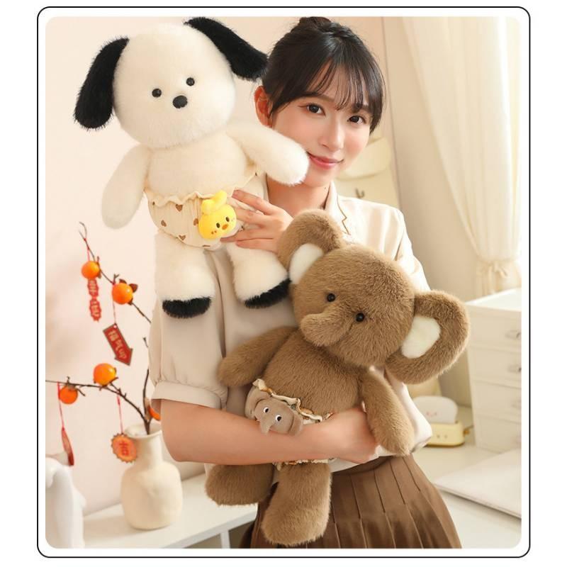 Clothes Dog Wear Sheep Elephant Plush Toy Stuffed Doll Decoration Kids Gift