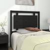 VidaXL Headboard Black 95.5x4x100 Cm Solid Pine Wood 817924