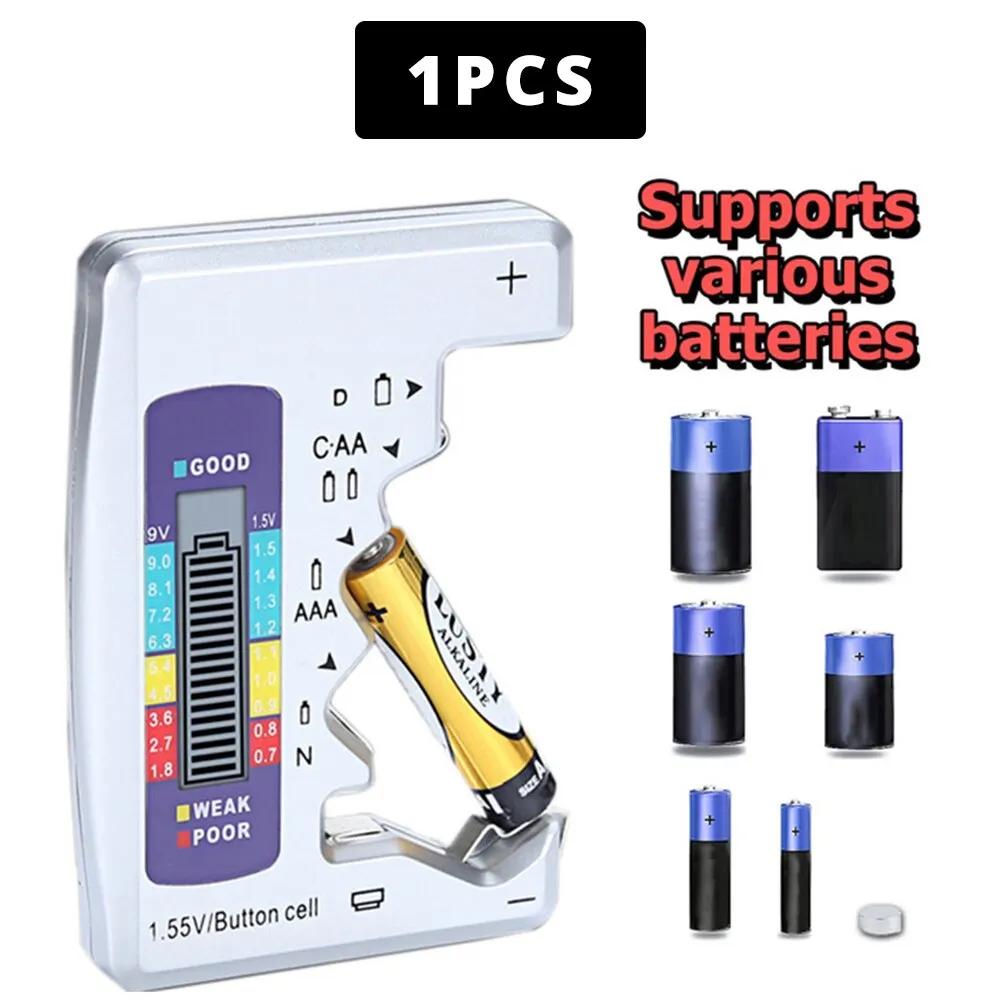 1pcs C D N AA AAA 9V 1.5V Digital Battery Tester Diagnostic Tool with LCD Display Capacitance