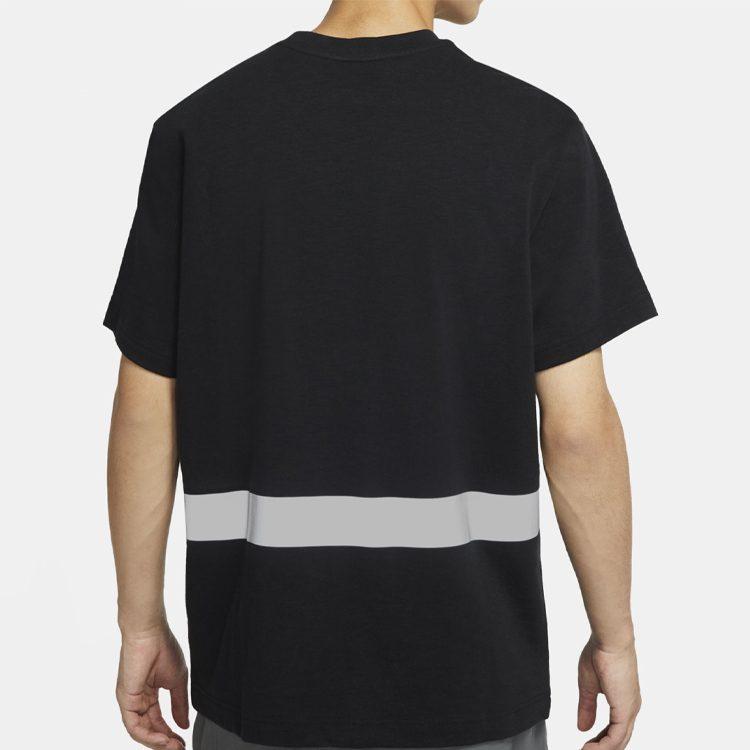 Nike T Shirts Men's Black Crew Neck Moderate Straight Fit DB3605-010