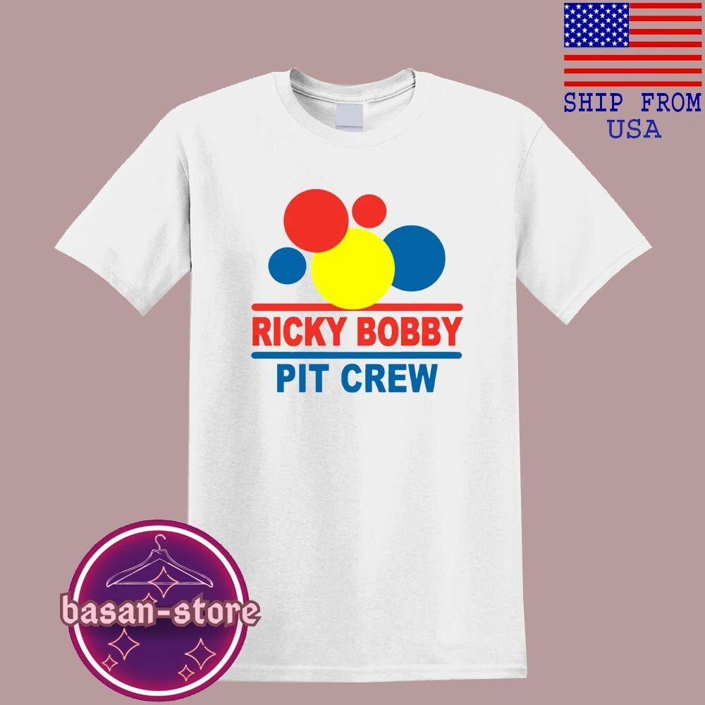 Ricky Bobby Pit Crew Talladega Nights Men#039;s White Size S5XL Unisex T-Shirt S