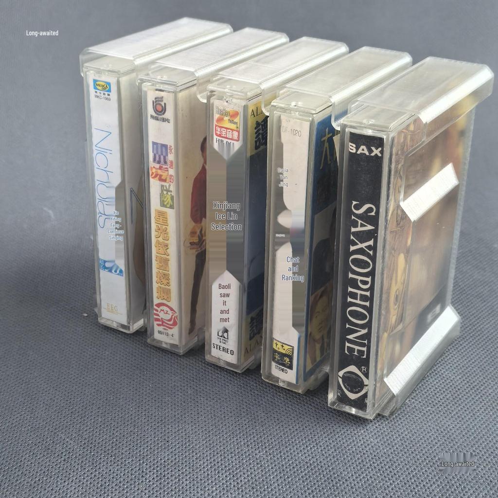 Cassette Tape Organizer: Portable Display Stand and Storage Box