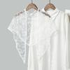 Korean Lace Fart Curtain Niche Belt New Girl Fashion Versatile Waist Towel Hollow Flower Triangle Towel Shawl