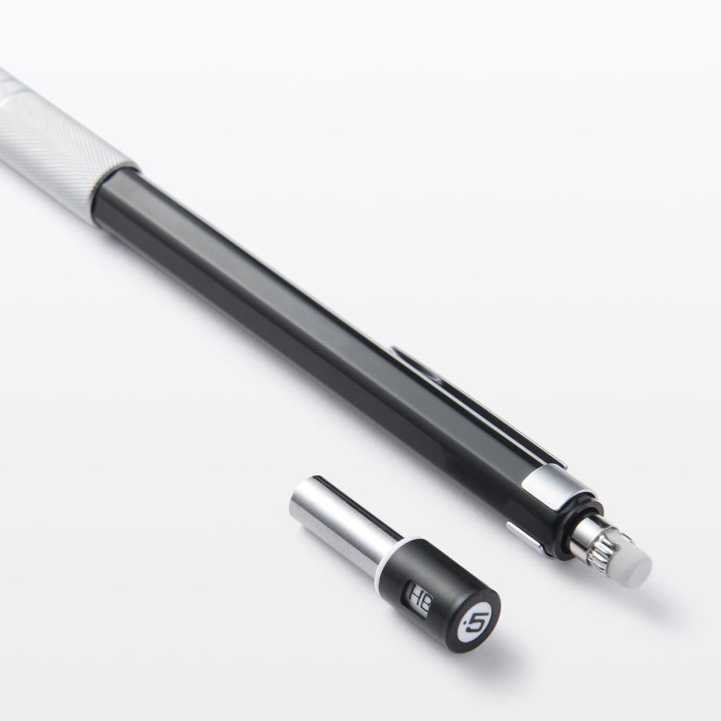 MUJI Low Center of Gravity Mechanical Pencil Black 10x8x147mm 83767624 0.5mm