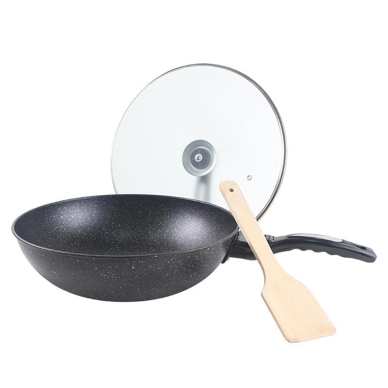 Mi Ling Non-stick Cast Iron Stir-fry Pan Set