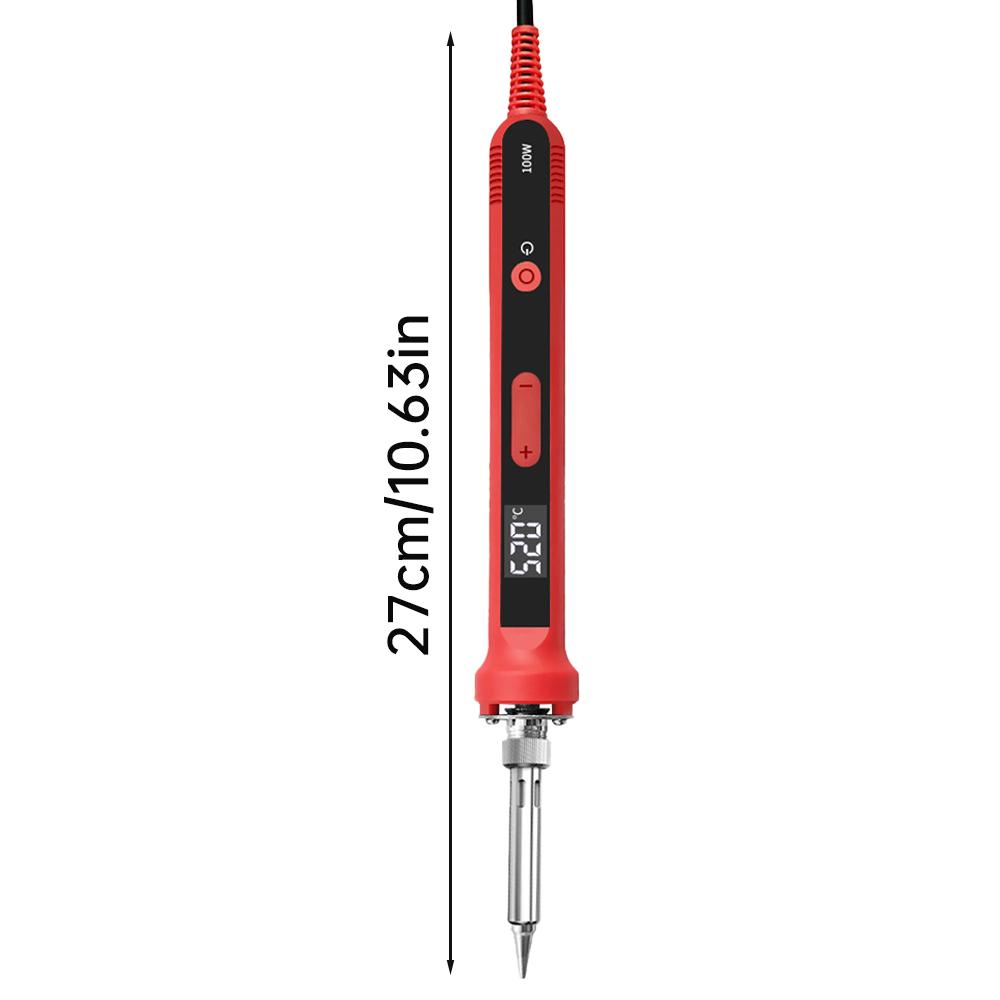 Ciocan de lipit 100W Portabil Digital cu Ajustare Temperatură Adormire Automată Încălzire Ceramică Termică Internă Unelte Electronice de Lipit