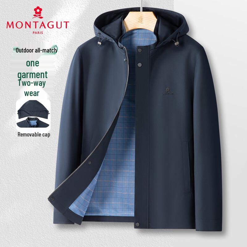 

MONTAGUT Men s Detachable Hood Windproof Outdoor Jacket 2XL