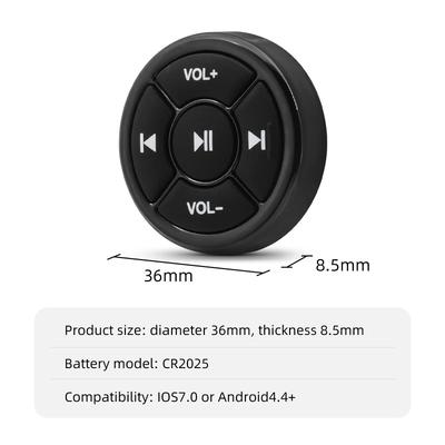 Wireless Smart Remote Controller Bluetooth-compatible 5 Keys Music Play Remote Control For IOS Android Convenient For Driving