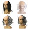 Curly Old Man Bald Wig Props Halloween Balding Wig April Fool's Day Funny Bald Wig  Masquerade Show