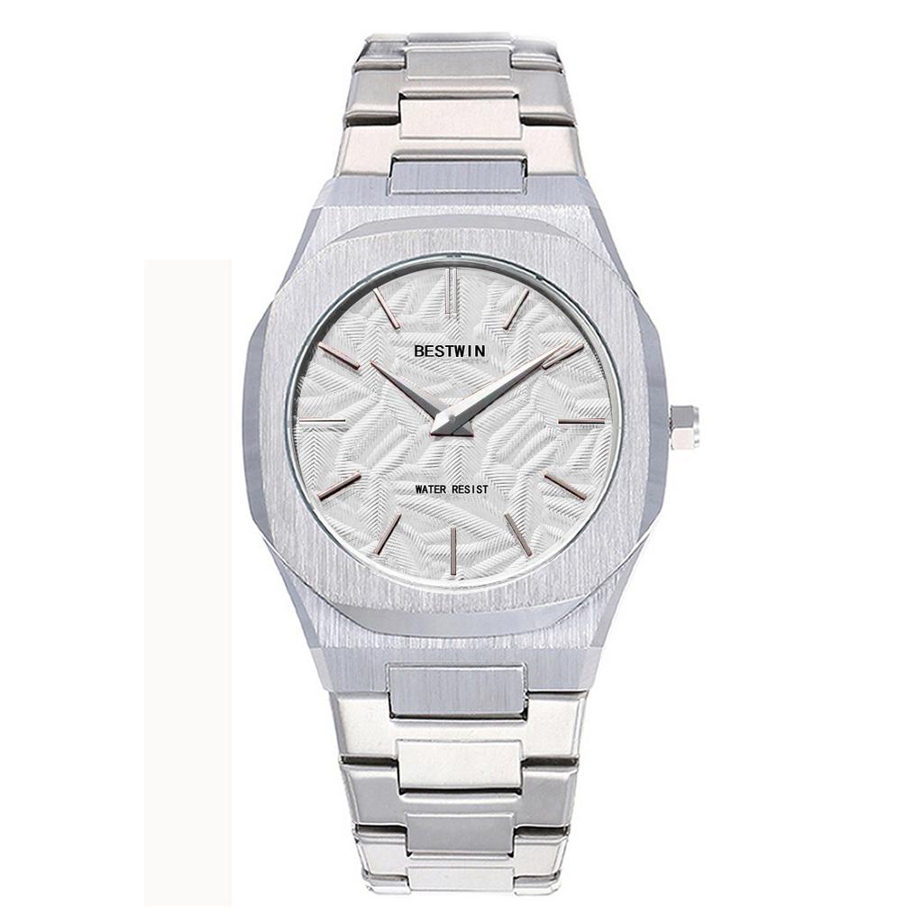 Men's Watch Embossed Leaf Characteristic Face Quartz Waterproof Watch