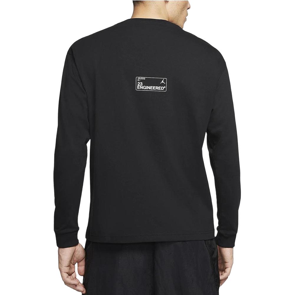 Jordan Engineered Long-Sleeve Crew-Neck T-Shirt Men Tops Black CD5506-010