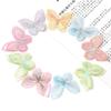 10PCs Artificial Flowers Butterfly Fake Flowers Gifts Wedding Decoration For Home Room Decor DIY Crafts Hair Brooch Accessories
