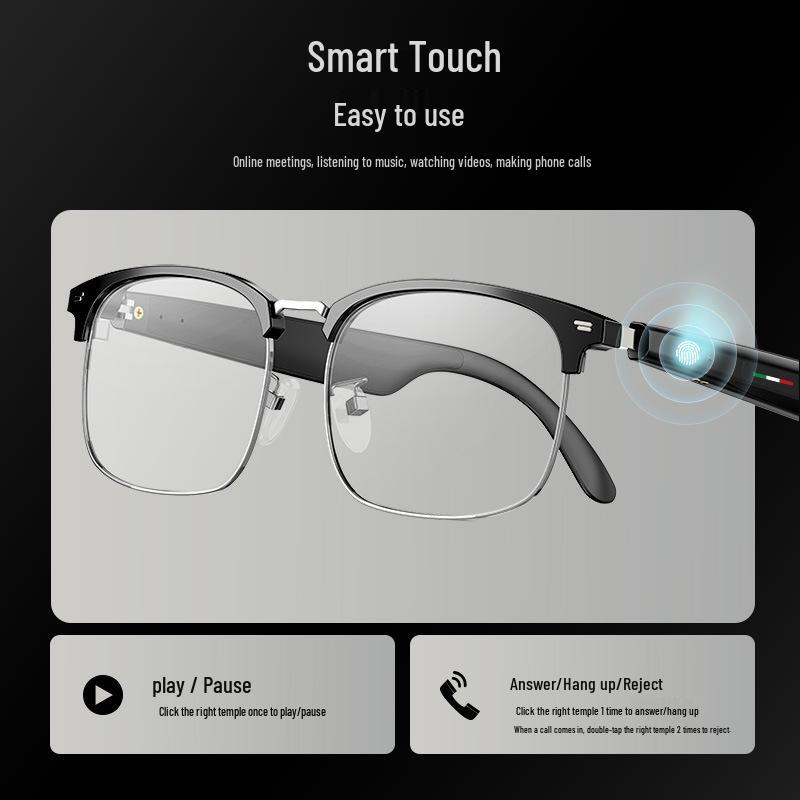 Smart Bluetooth Glasses: Real-time AI Translation & Music for 100+ Languages