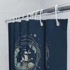 Ocean Wave Ship Nautical Shower Curtain Coastal Sea Liner Bathroom Decor Vintage Blue Artistic Home Textile Wall Hanging