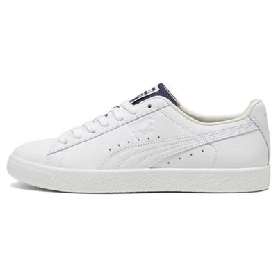 Sf Clyde Varsity 2 Tênis Confortáveis Versáteis de Cano Baixo Tênis Unissex Branco Azul 396491-02