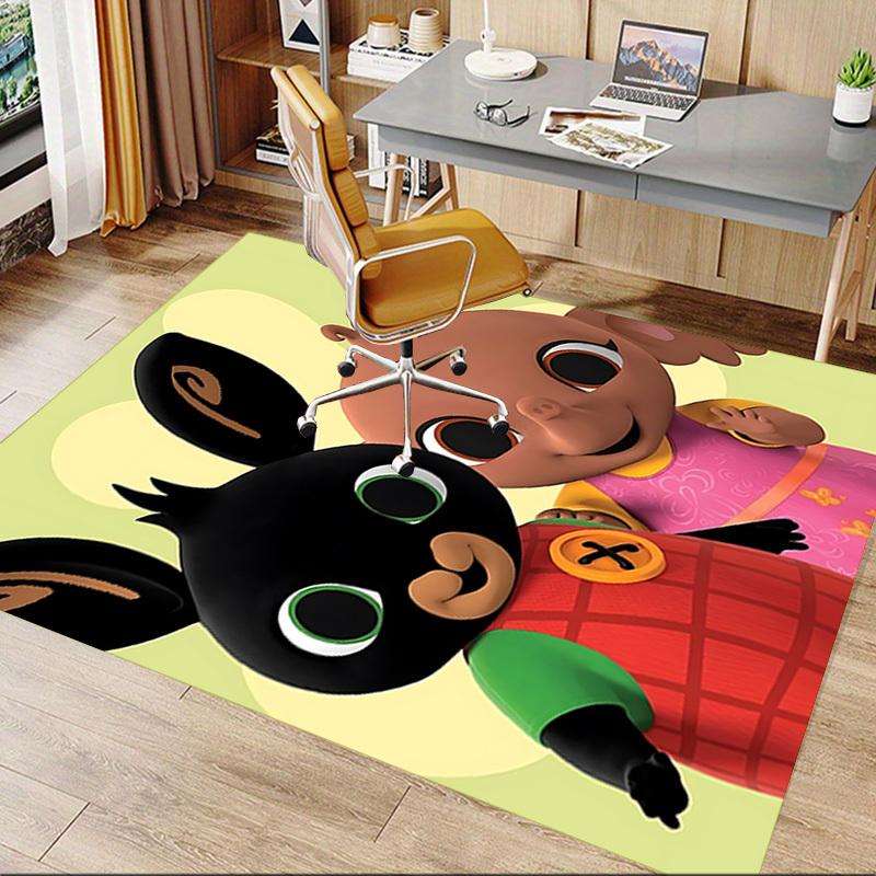 1PC rabbit girl Extra Large Non Slip Floor carpet, Office, family, bedroom, Studio Large Area Rug Indoor Rugs