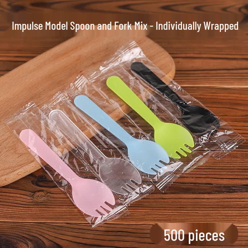 Individually Wrapped Disposable Plastic Spork