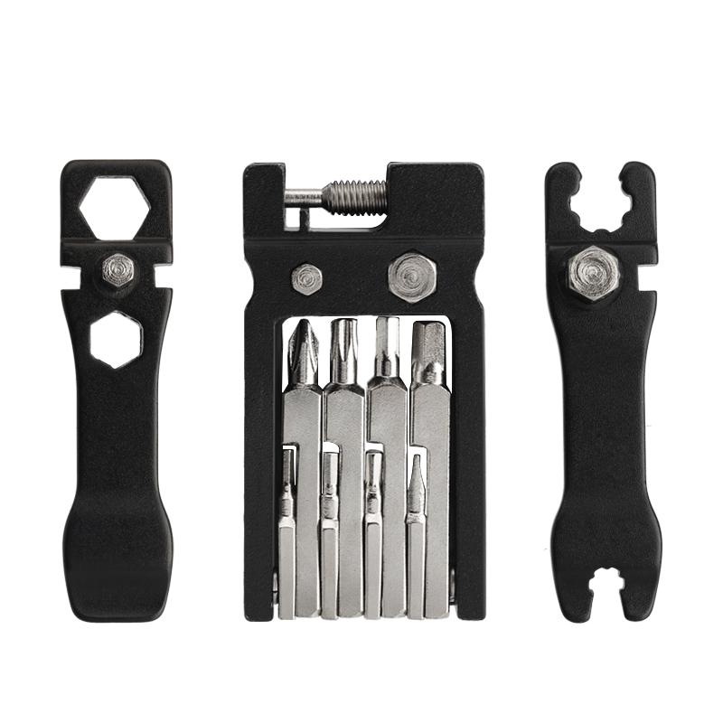 Bicycle Hex Spoke Wrench Foldable Multi Function Tool Kit MTB Chain Cutter Mountain Road Cycle Bike Screwdriver Repair Tools Set