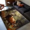 Forest Deer Rug: Bring Nature's Beauty into Your Home | Wildlife Inspired Design  Indoor Outdoor Area Rugs Skid resistant carpet