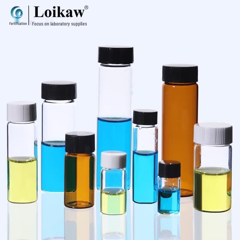 Leigu Brown Glass Screw-Top Sample Bottle 20ml