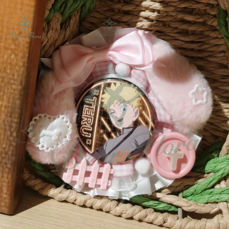 Original Cute Bow Badge Display Itabag Accessory Badge Holder Decoration High Quality Anime Pin Protect Decoration Display Stand