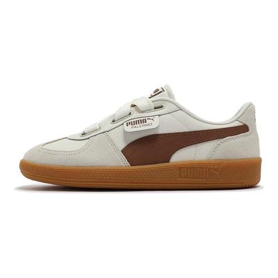 Palermo Wide Lace SD Mat Ivoor Bruin Champignon Dames Sneakers Crème 402109-03