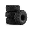 4PCS 1.0inch 57-67mm RC Crawler Tires Wheel Rim for 1/18 RC Rock Crawler Axial SCX24 Bronco AX24 TRX4M Defender FMS FCX18 FCX24