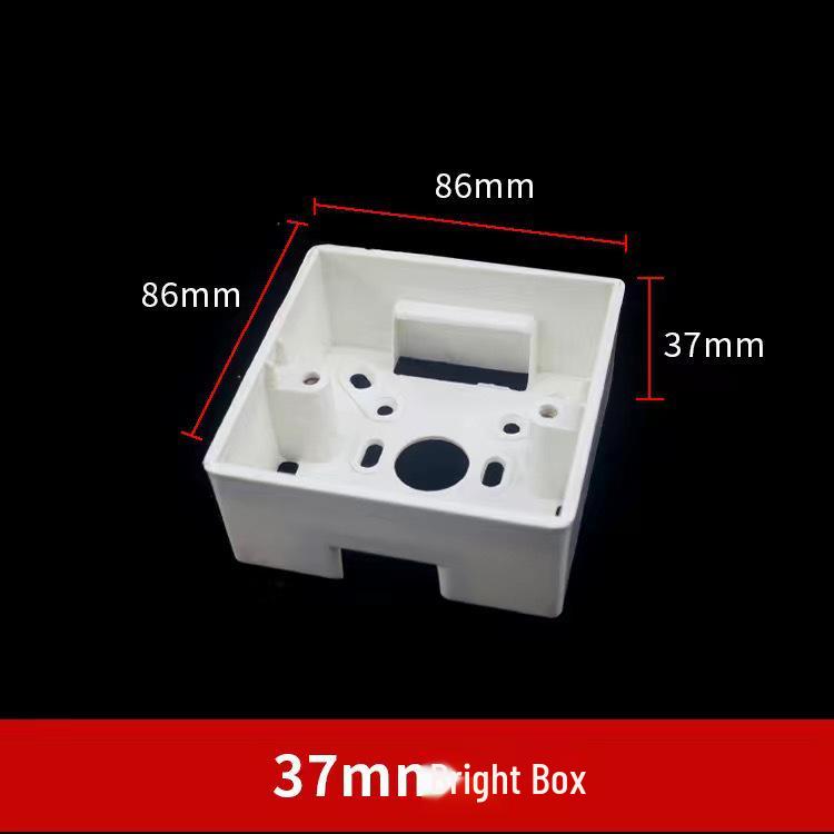 Cutie de joncțiune dublă PVC86 ignifugă pentru montaj aparent pentru întrerupătoare și prize de perete