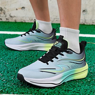 Spring and Summer Running Shoes Shock Absorption Technology Breathable Mesh Couple Sports Shoes Men's Racing Shoes