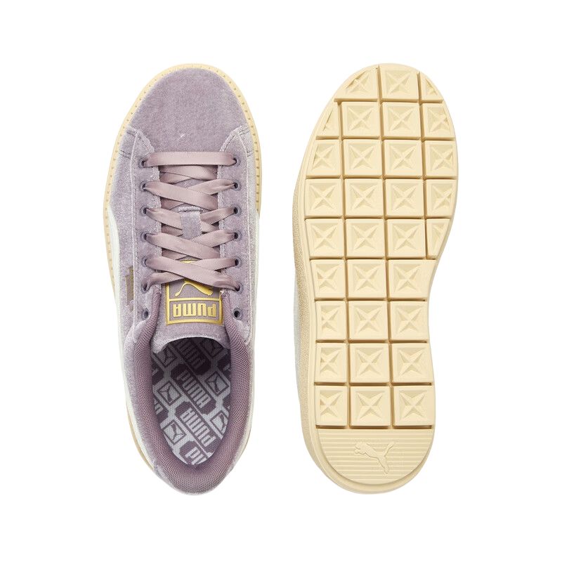 Puma Platform Comfortable Versatile Durable Low-Top Sneakers Women Sneakers Purple 406752-04